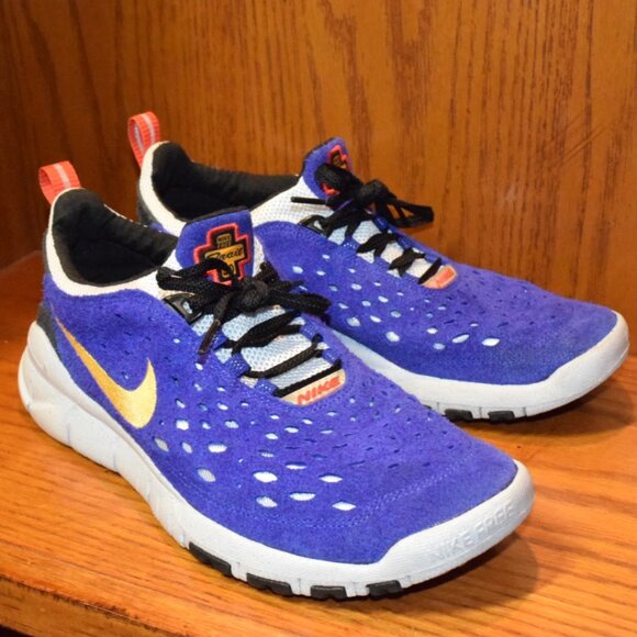 Nike Free Run Trail 5.0 Shoes Size 10.5 Concord Taxi Blue Sneakers CW5814-401 - Picture 2 of 9